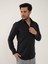Slim Fit Gömlek Yaka Siyah Erkek Gömlek DU1999011029 1