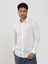 Beyaz Erkek Slim Fit Düz Klasik Yaka Uzun Kol Gömlek 1