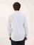 Beyaz Erkek Slim Fit Çizgili Brent Yaka Uzun Kol Gömlek 4