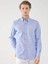Koyu Mavi Erkek Regular Fit Brent Düğmeli Yaka Uzun Kol Gömlek 4