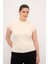 Boğazlı Kısa Kol Triko Kazak Vanilya 139L9091000 2