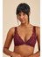 Roma Bordo Balensiz Dantelli Üçgen Bralet Sütyen Külot Takım 4