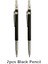 2.0mm Mekanik Kalem Seti 2b Siyah Kurşun Dolunlu Sanat Eskiz Taslak Çizim Yazma Yazma Malzemeleri Renk: 2 Pcs Blac Pencil (Yurt Dışından) 1