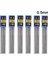0.3 0.5 0.7 0.9 1.3 2.0mm Mekanik Pencil Kurşun Hb Doldurma Pres Otomatik Kalem Boyama Malzemeleri Öğrenci Sabit Renk: 6pcs-0.5mm (Yurt Dışından) 1