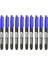 6/10 Pcs Kalıcı Marker Kalem Manga Çizim Işaretleri Siyah Mavi Kırmızı Su Geçirmez Mürekkep Eskiz Kurtarıcı Kırtasiye Sanat Okulu Malzemeleri Renk: Mavi 10 Adet (Yurt Dışından) 1