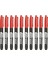 6/10 Pcs Kalıcı Marker Kalem Manga Çizim Işaretleri Siyah Mavi Kırmızı Su Geçirmez Mürekkep Eskiz Kurtarıcı Kırtasiye Sanat Okulu Malzemeleri Renk: Kırmızı 10 Adet (Yurt Dışından) 1