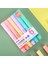 6pcs/set Pastel Renkli Makarna Makarna Vurgulayıcı Kalem Işaretleyici Kalem Floresan Kalem Çizme Vurucular Sevimli Kırtasiye Okul Malzemeleri: 6 Renk (Yurt Dışından) 1