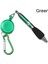 Metal Geri Çekilebilir Çekme Halat Beyaz Kalemi Lanyar Dağcılık Toka Anahtar Zinciri Kolay Çekme Toka Kalem Kırtasiye Yazma Araçları Renk: Yeşil (Yurt Dışından) 1