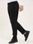 Siyah Erkek Slim Fit Çizgili Klasik Pantolon 3