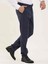 Lacivert Melanj Erkek Slim Fit Pantolon 2