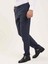 Lacivert Melanj Erkek Slim Fit Pantolon 3