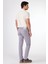 Gri Yan Cepli Düz Regular Fit Erkek Pantolon 4