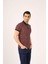 Bordo Erkek Regular Fit Desenli Polo Yaka T-shirt - 70026 3