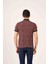 Bordo Erkek Regular Fit Desenli Polo Yaka T-shirt - 70026 4