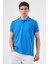 Saks Polo Yaka Pamuklu Düz Renk Slim Fit Erkek T-shirt 1