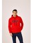 Kırmızı Erkek Regular Fit Kapüşonlu Sweatshirt 1
