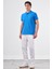Saks Polo Yaka Pamuklu Düz Renk Slim Fit Erkek T-shirt 3