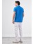 Saks Polo Yaka Pamuklu Düz Renk Slim Fit Erkek T-shirt 4