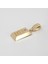14 Ayar Altın Külçe Şeklinde Kolye Ucu - KU01 1