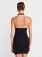 91508 Halter Yaka Mini Elbise-Siyah 2