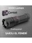 El Feneri 8000 Lümen 80W Zoomlu Uzun Menzil Şarjlı Powerbank Ledli Işık Lambası Su Geçirmez Kamp 1