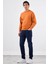Kiremit Bisiklet Yaka Regular Fit Erkek Sweatshirt 4