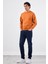 Kiremit Bisiklet Yaka Regular Fit Erkek Sweatshirt 5