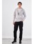 Açık Gri Fermuar Kapamalı Kapüşonlu Erkek Regular Fit Sweatshirt 2