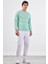 Mint Yeşili Bisiklet Yaka Regular Fit Erkek Sweatshirt 4