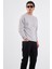 Açık Gri Bisiklet Yaka Regular Fit Erkek Sweatshirt 5
