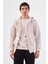 Bej Fermuar Kapamalı Kapüşonlu Erkek Regular Fit Sweatshirt 1