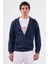Lacivert Fermuar Kapamalı Kapüşonlu Erkek Regular Fit Sweatshirt 1