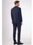 Lacivert Erkek Modern Fit Armürlü Smokin Takım-DU3202414003 2