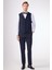 Lacivert Erkek Modern Fit Armürlü Smokin Takım-DU3202414003 3