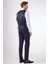 Lacivert Erkek Modern Fit Armürlü Smokin Takım-DU3202414003 5