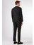 Siyah Çizgili Sivri Yaka Slim Fit Erkek Takım Elbise 8
