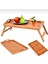 Katlanır Ayaklı Bambu Yatak Koltuk Servis Keyif Tepsisi 30X50 cm 2