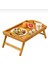Katlanır Ayaklı Bambu Yatak Koltuk Servis Keyif Tepsisi 30X50 cm 3