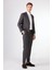 Gri Balıksırtı Slim Fit Erkek Takım Elbise 7