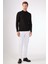 Siyah Yarım Balıkçı %100 Pamuk Düz Renk Slim Fit Erkek Triko 4