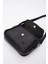 Siyah SHK97 Suni Deri Ön Cep Detaylı 2 Bölmeli Ayarlanabilir Askılı El,kol ve Omuz Çantası 5
