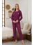 Dreamy Uzun Kollu Puantiyeli Düğmeli Yaka Pijama Takımı 1