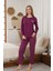 Dreamy Uzun Kollu Puantiyeli Düğmeli Yaka Pijama Takımı 4