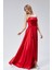 Kadın Abiye ve Mezuniyet Taşlı Drape Detaylı Yırtmaçlı Straplez Saten Abiye Elbise 6