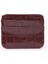 Bordo SHK181 Kroko Suni Deri, 4 Kartlık ve Para Bölmeli, Unisex Kartlık 2