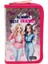 Pembe Best Friends Desenli Pvc Üç Bölmeli Kız Çocuk Organizer Kalemlik Kalem Kutusu -CP7002 6