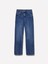Sisley %100 Pamuk Beş Cepli Düz Paça Normal Bel Denim Pantolon Kadın Haki Mix Pantolon - 324A4YRZLE03X 5