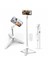 Iphone Samsung Renk Için Ayarlanabilir Güzellik Dolgu Işığı Bluetooth Remote ile Taşınabilir Selfie Stick Tripod: Beyaz 130CM 51IN (Yurt Dışından) 1