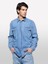 Sisley %100 Pamuk Önü 2 Cepli Regular Fit Denim Gömlek Erkek Mavi Denim Gömlek - 325P53GESQ04G 3