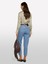 Sisley %100 Viskoz Desenli Regular Fit Gömlek Kadın Beyaz Mix Gömlek - 325P5PHVLQFF7 3